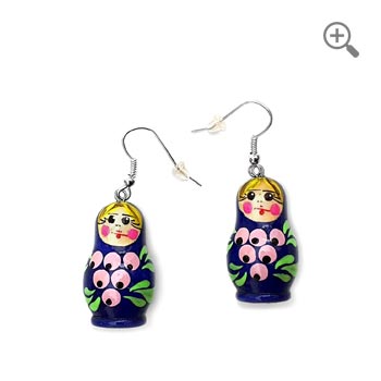 Russian matryoshka earrings