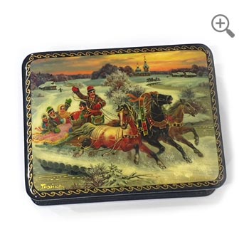 Authentic Russian lacquer boxe