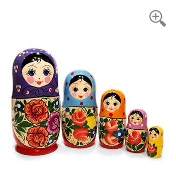 Matryoshka dolls classic vintage