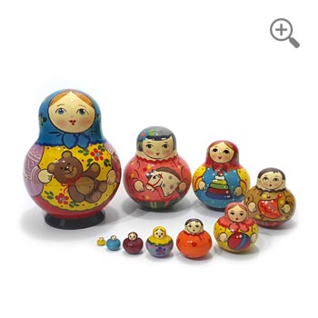 Matryoshka cats Russian Nesting Dolls