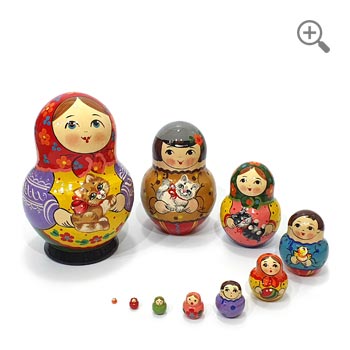 Matryoshka cats Russian Nesting Dolls