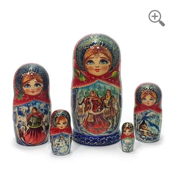 Fairy Tale Russian Nesting Dolls