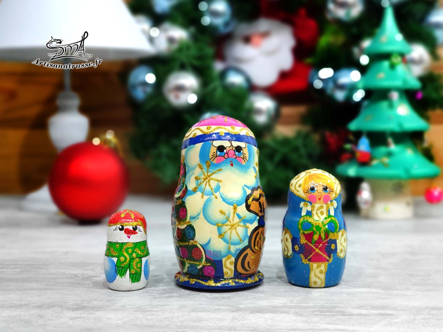 Noël Poupée Russe-couleurs vives-Xmas Present-Tableau d'affichage 