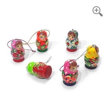 Russian Dolls Christmas Tree Ornaments Decoration