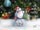 Hand carved wooden santa claus