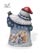 Hand carved wooden santa claus