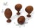 Hand-Carved Wooden Easter Egg