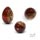Three-angle view of a wooden Orthodox Easter egg adorned with the Our Lady of Zhirovitsy icon and glossy lacquer finish.