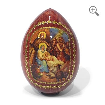 Orthodox icon Easter egg Nativity