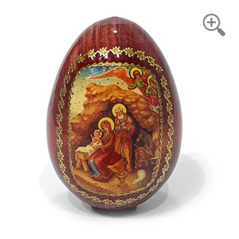 Orthodox icon Easter egg Nativity