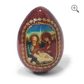 Orthodox icon Easter egg Nativity